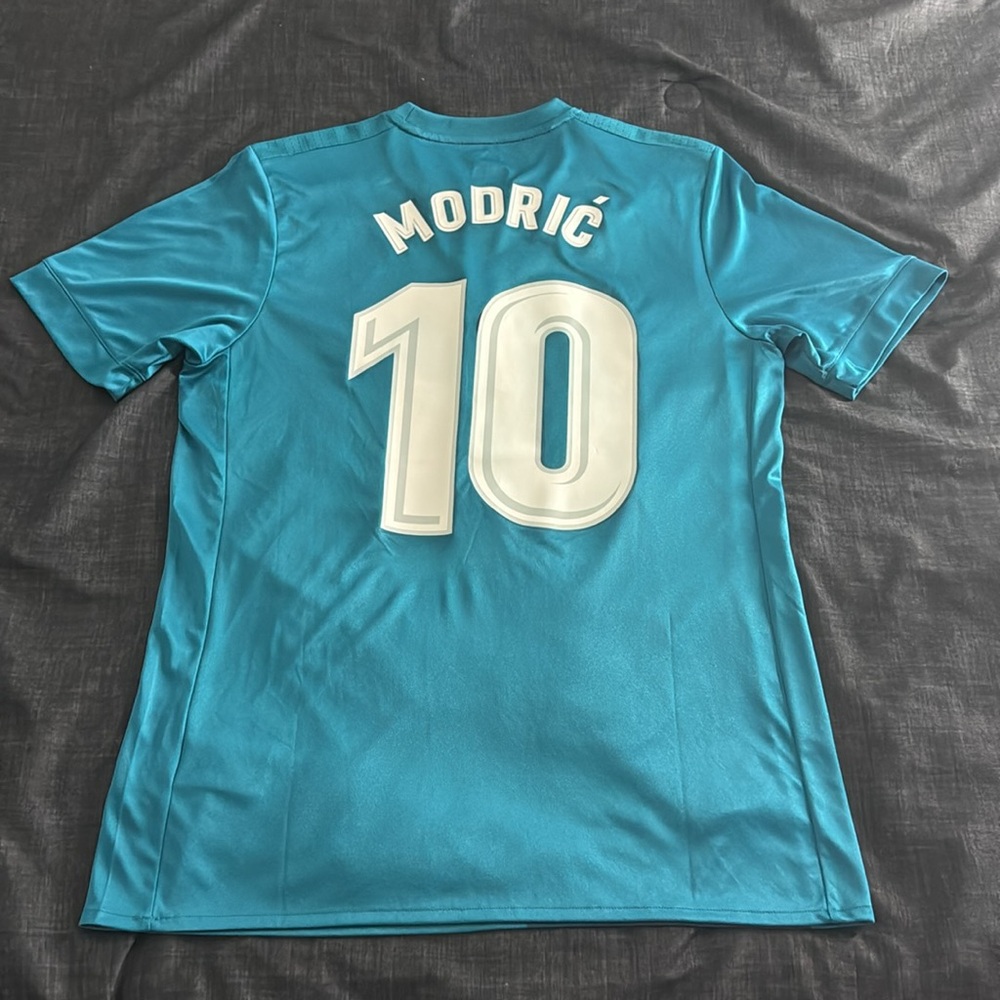 Real Madrid #10 Luka Modric 2017-18 Adidas Third Jersey